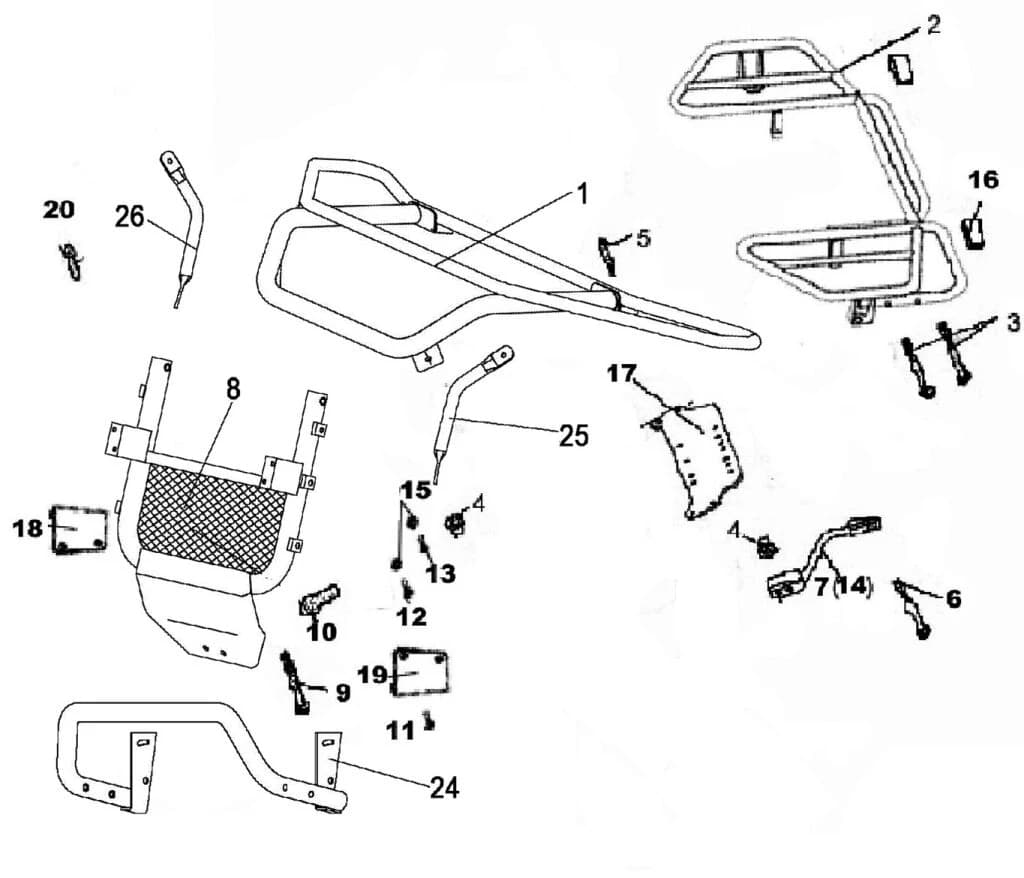BOLT M8X55 ATV200-D T3b