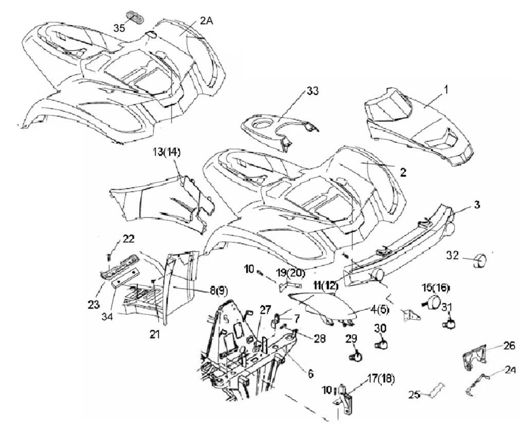 BRACKET,TURN INDICATE LIGHT,FR