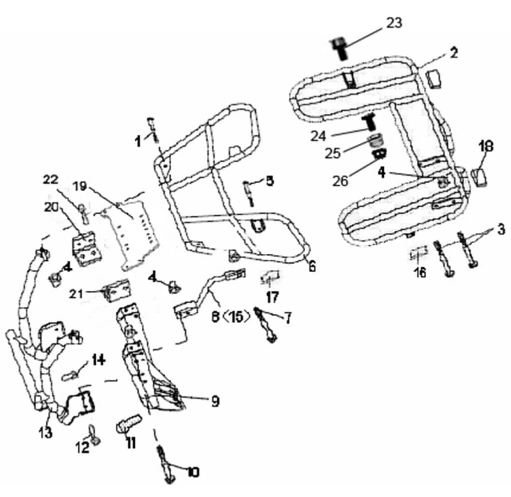COLLAR,REAR RACK