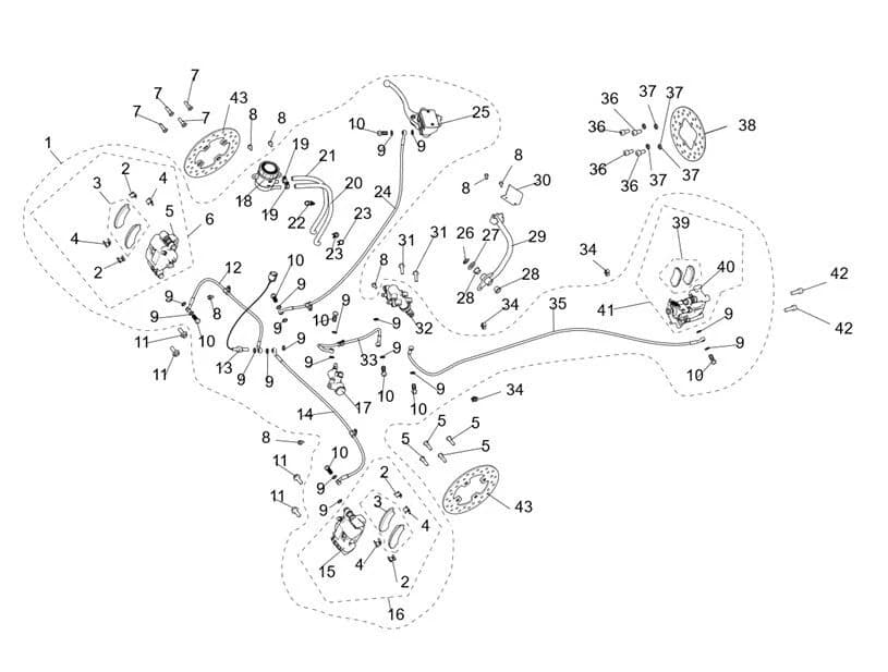 BRAKE ASSY(EU,THREE)
