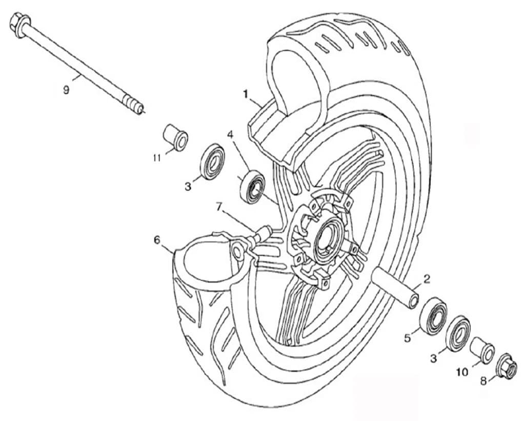 COLLAR, FR, WHEEL LH