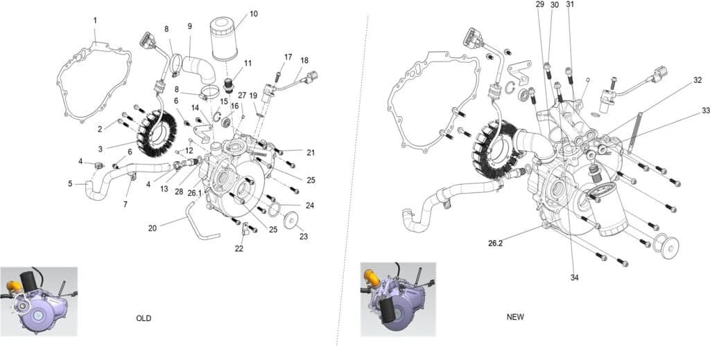 Filtru ulei MOUNTING SEAT