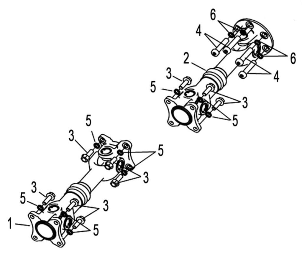 FRONT AND REAR KNUCKLE ASSY