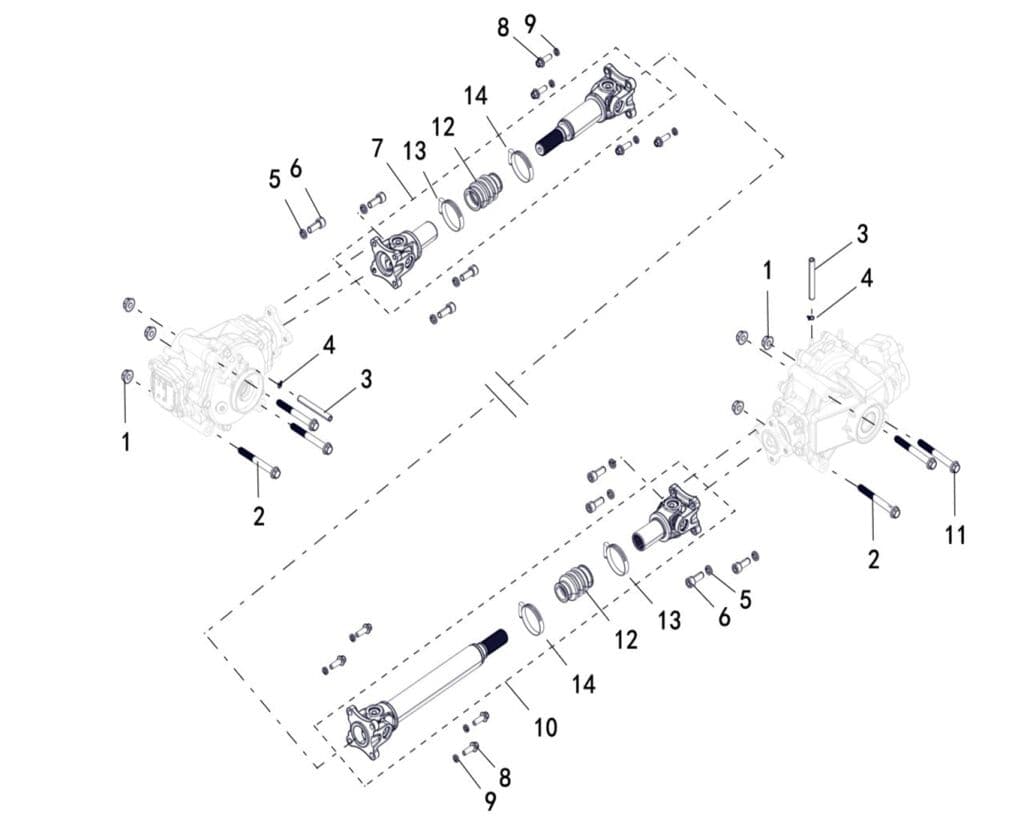 FRONT AND REAR KNUCKLE ASSY