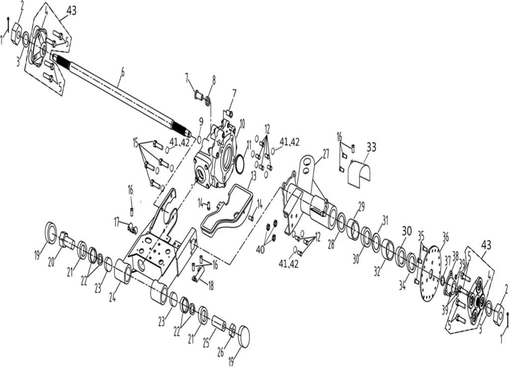 AXLE TUBE AND HITCH ASSEMBLY
