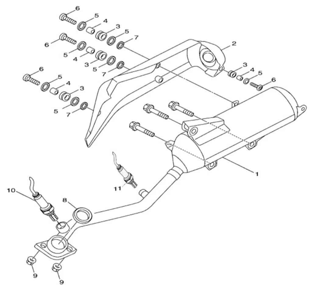 ADV EXHAUST PIPE ASSY (Euro 5+) (With Catalyst)
