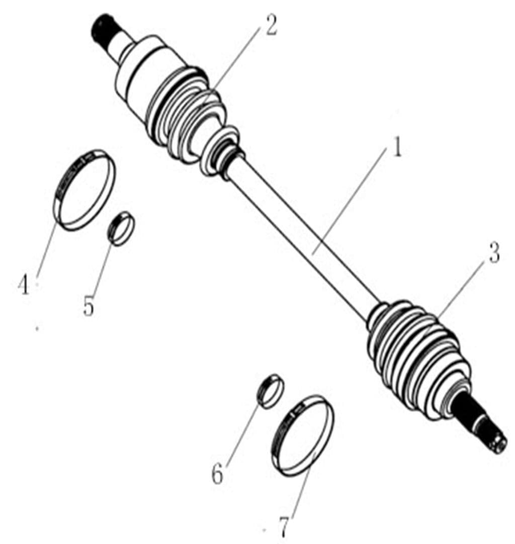 REAR LEFT DRIVE AXLE