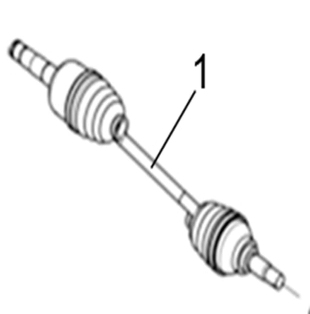 REAR LEFT DRIVE AXLE