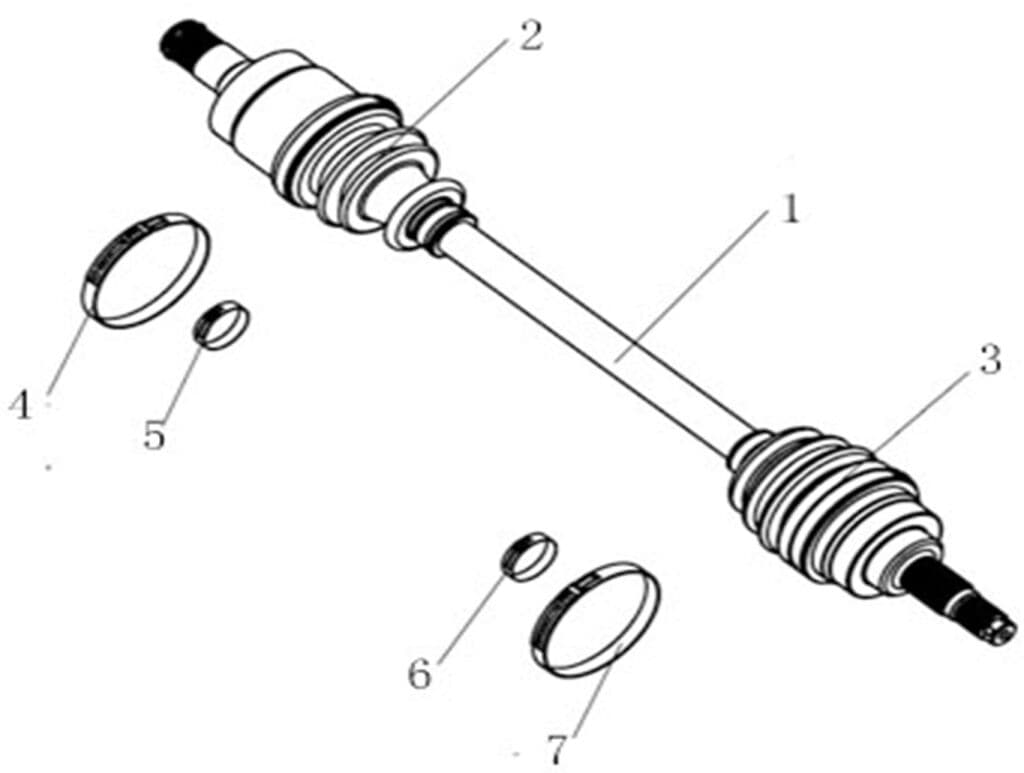REAR LEFT DRIVE AXLE (XL)