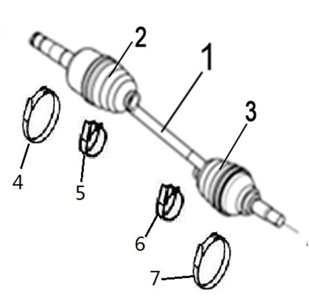 REAR LEFT DRIVE AXLE(XL)
