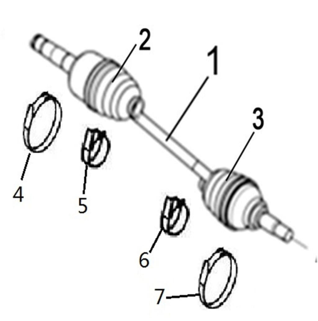 REAR LEFT DRIVE AXLE(XL)