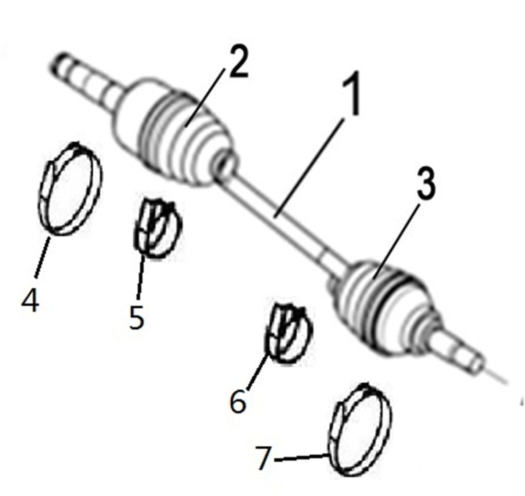 REAR LEFT DRIVE AXLE(XL)