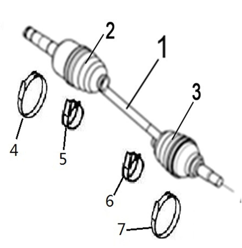 REAR LEFT DRIVE AXLE(XL)