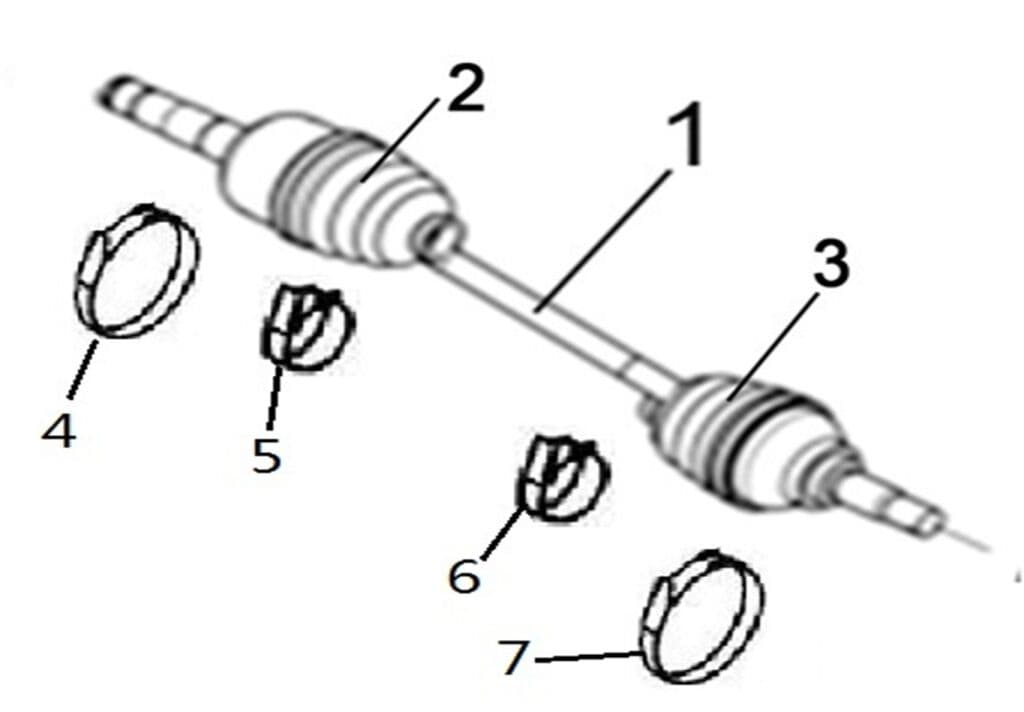 REAR RIGHT DRIVE AXLE(XL)
