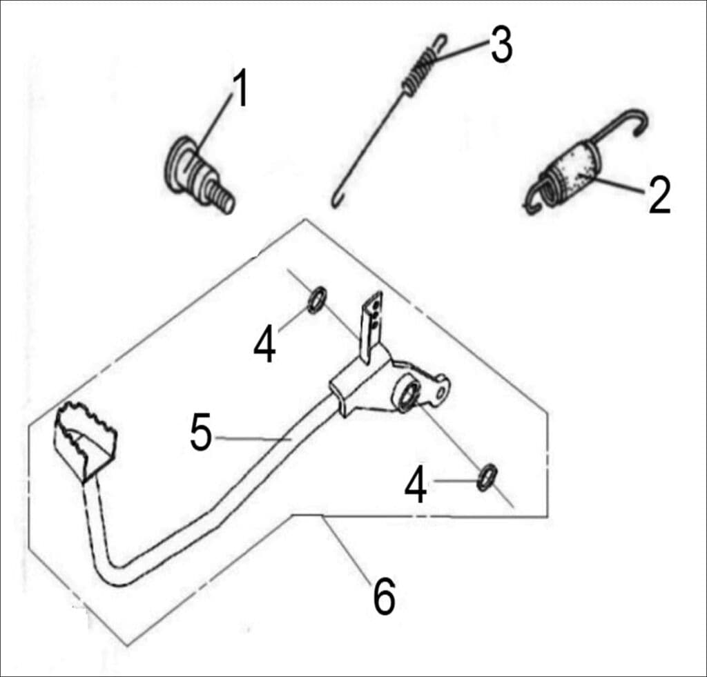 PEDAL, BRAKE