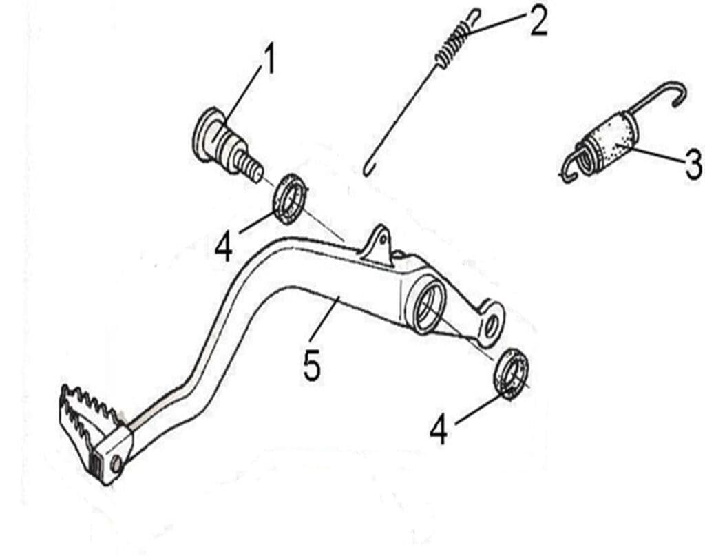 PEDAL, BRAKE (T3 EFI)