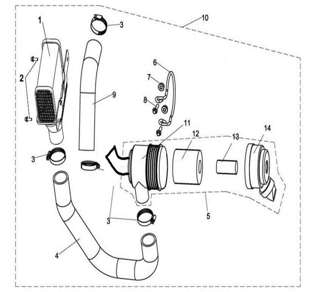 AIR INTAKE EXPLODED VIEW Ver.24