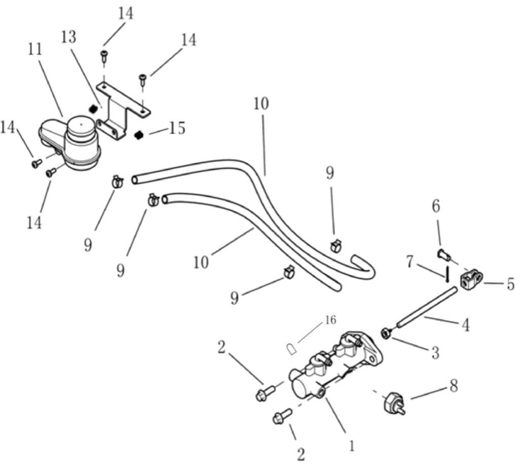BRAKE, MASTER Cilindru MOUNTING Ver.24