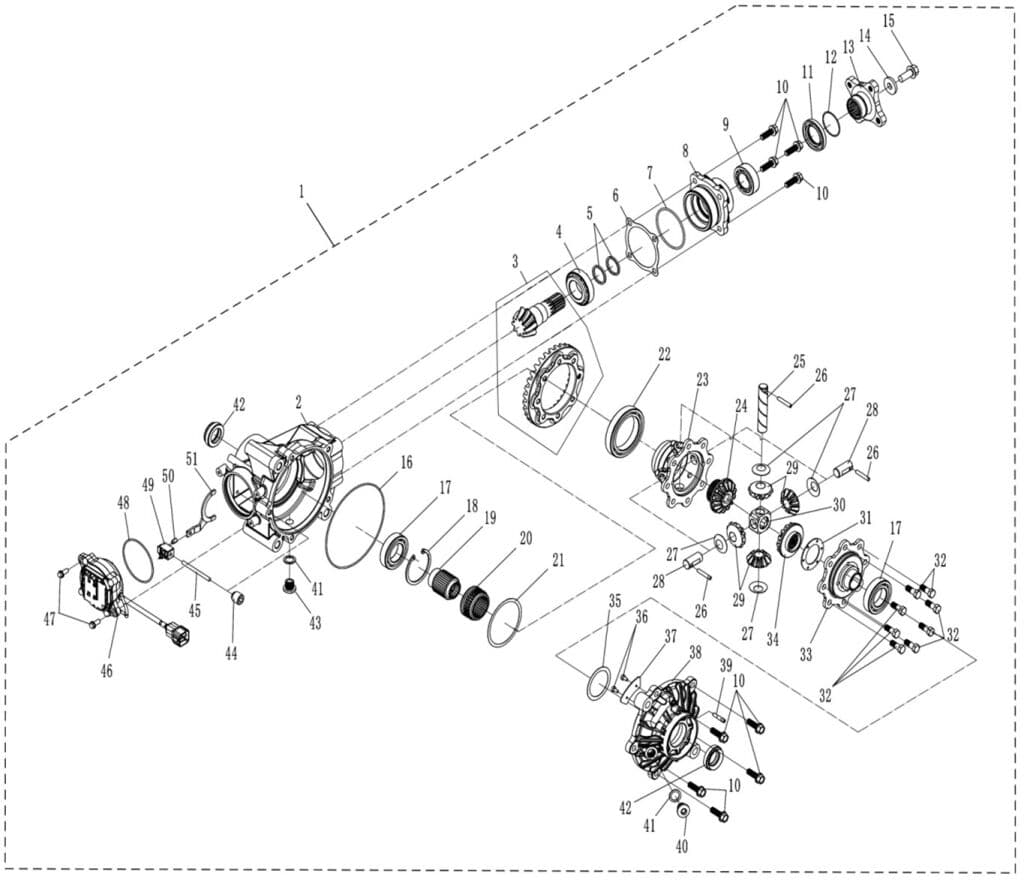 FRONT AXLE ASSY