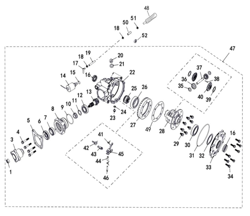 REAR AXLE ASSY