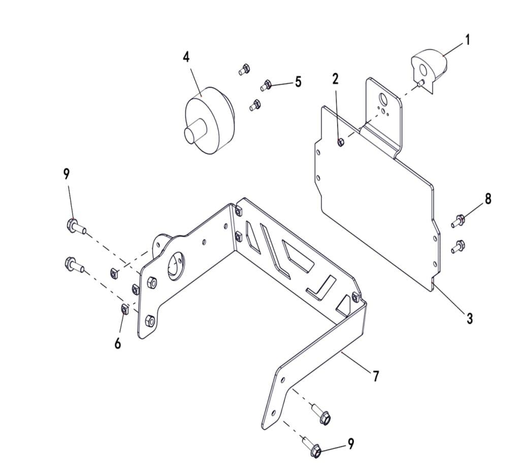LICENCE LAMP MOUNTING PLATE