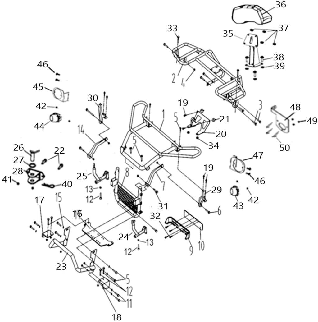 BUMPER AND RACK (-ProMax) (T3 EFI)