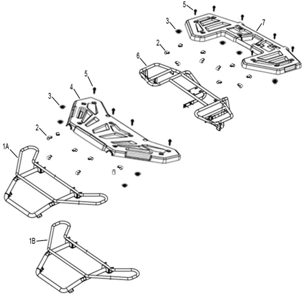 FRONT AND REAR RACK PLASTIC COVER (OPTIONAL)